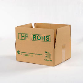 Oluklu Mukavva Karton Saklama Kutuları Özel Logo 10kg Yük Taşıyan