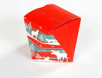 Güzel Görünüm Düz Paketi Noel Hediye Kutuları Tam Renkli Baskı